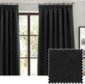 Furn Dawn Plain Thermal Blackout Pencil Pleat Lined Curtains