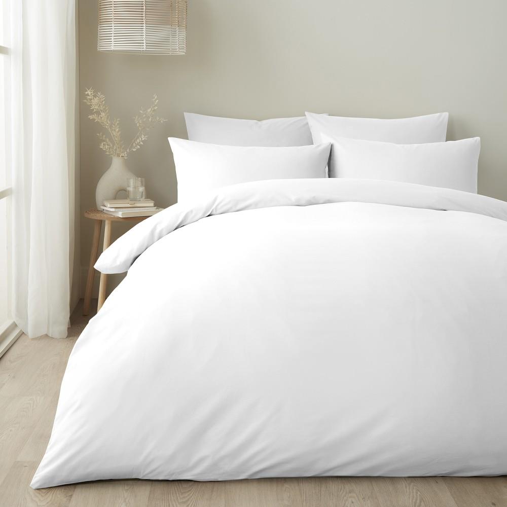 Appletree Style Pure Plain 100% Cotton Duvet Cover Set