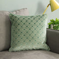 Paoletti Avenue Geometric Jacquard Velvet Cushion Cover