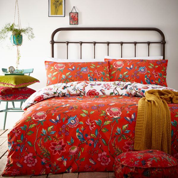 Creative Cloth Pomelo Floral Print Reversible Duvet Cover Set