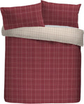 Dreams & Drapes Lodge Wynn Check 100% Brushed Cotton Duvet Cover Set