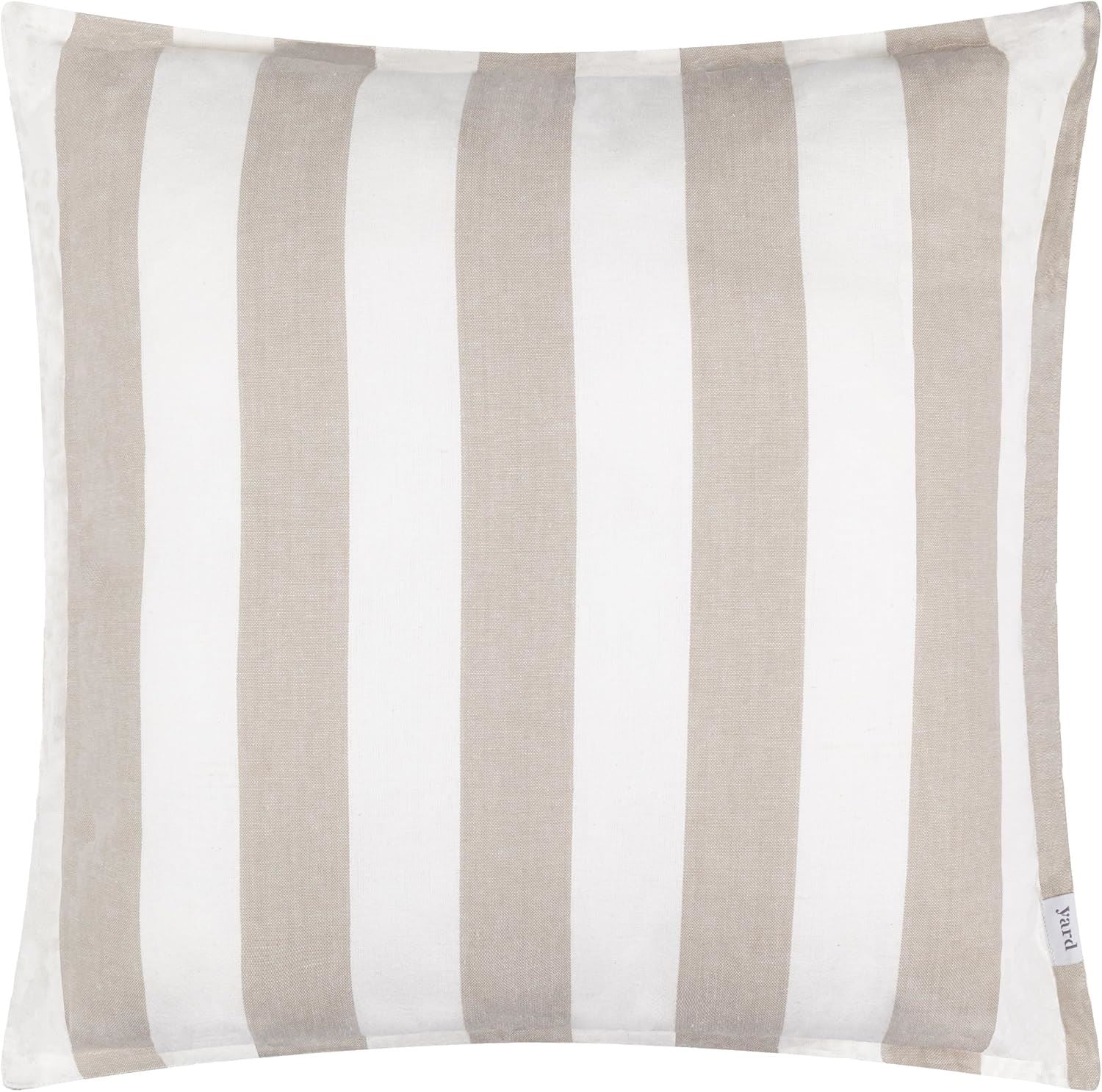 Yard Hayle Stripe Woven Water Resistant Outdoor Oxford Edge Cushion Cover