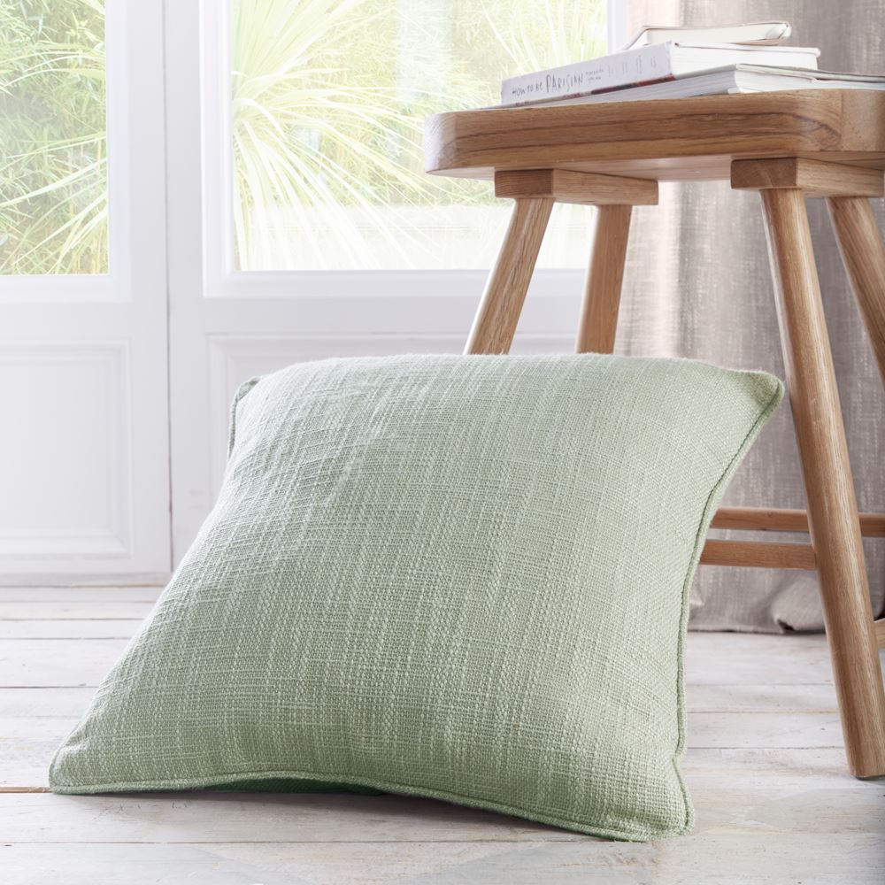 Appletree Loft Boucle Textured Weave Jacquard Piped Edge Filled Cushion