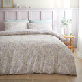 Bianca Ditsy Floral 100% Cotton Percale 200 Thread Count Reversible Duvet Cover Set