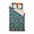 Catherine Lansfield Fox and Woodland Friends Easy Care Reversible Duvet Cover Set