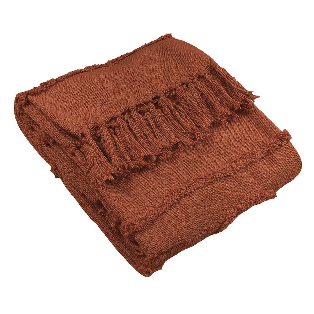 Furn Jakarta Tufted 100% Cotton Fringed Throw