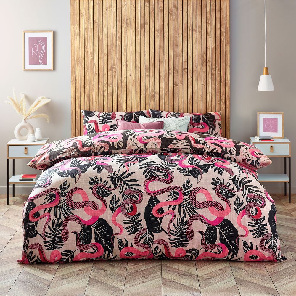 Furn Serpentine Jungle Print Reversible Duvet Cover Set