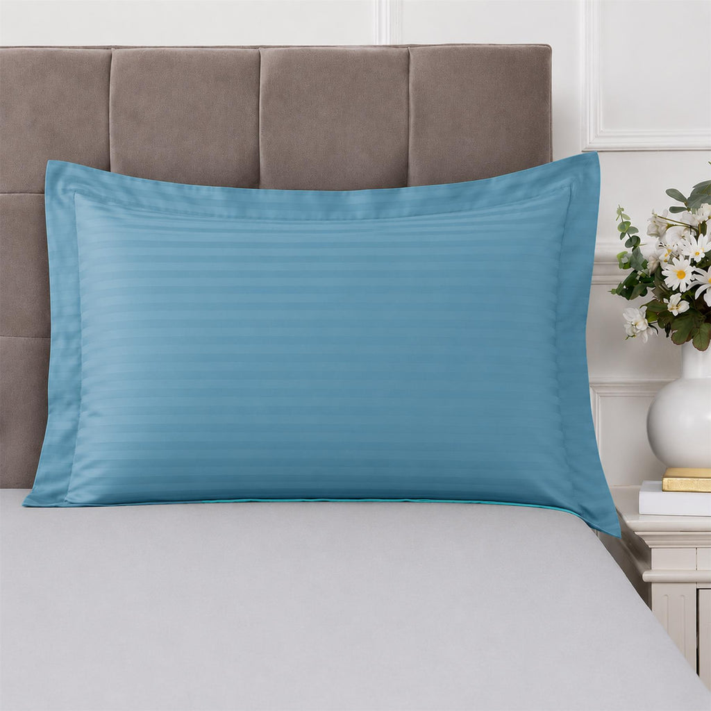 Night Zone Satin Stripe 100% Cotton 250 Thread Count Oxford Pillow Case