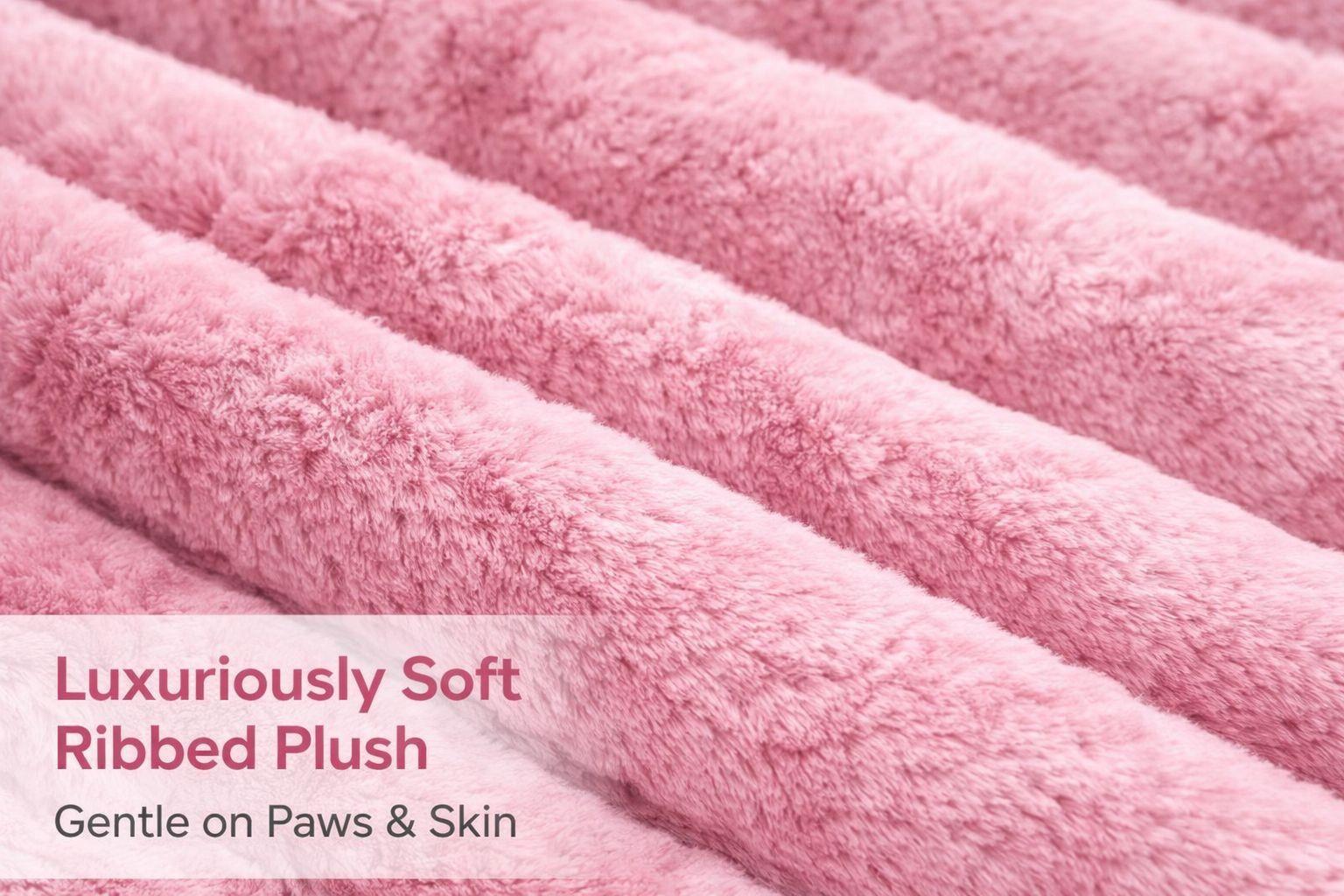 Night Zone Super Soft Plush Cord Sofa Pet Bed