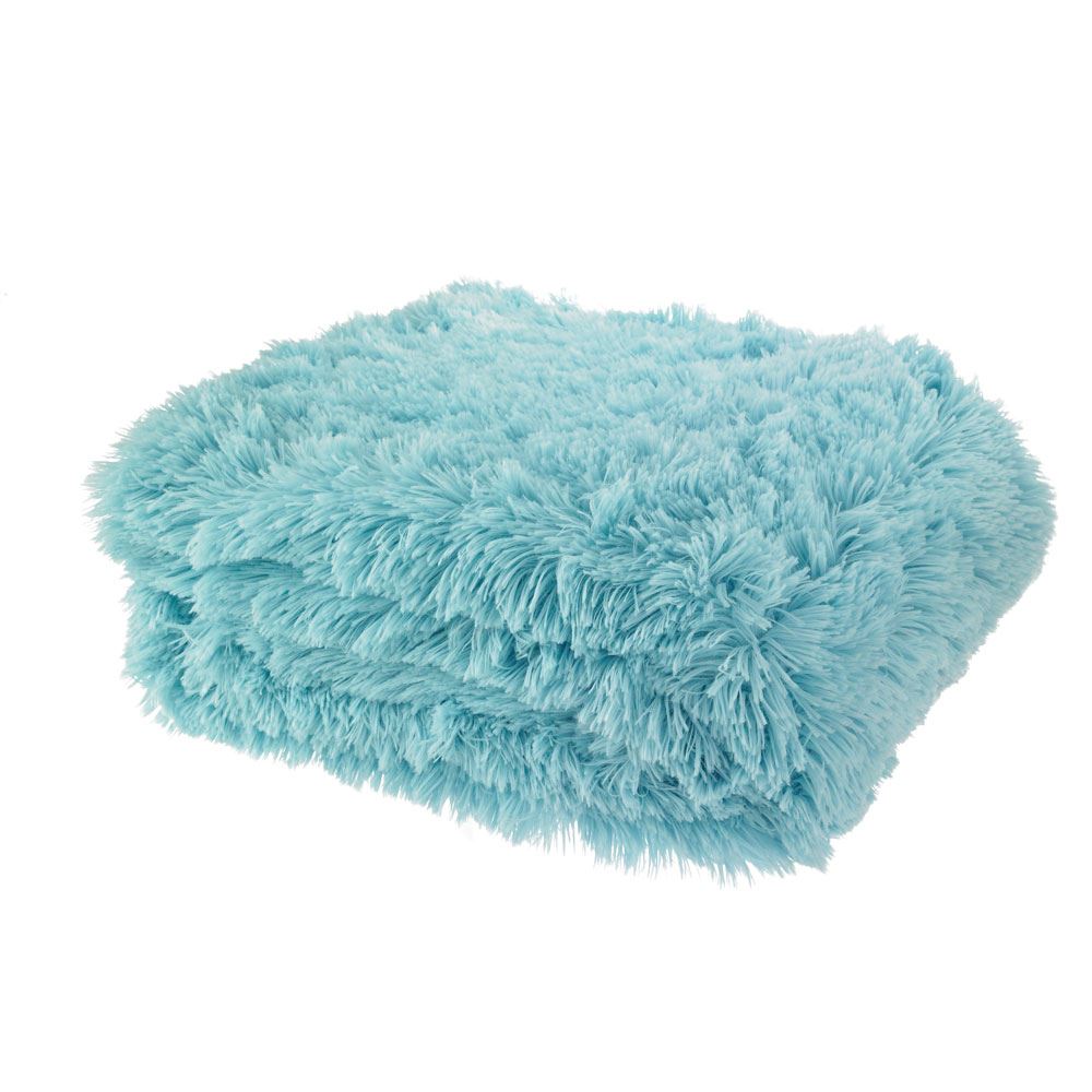 Catherine Lansfield Cuddly Deep Pile Shaggy Faux Fur Fleece Throw, 150 x 200 Cm