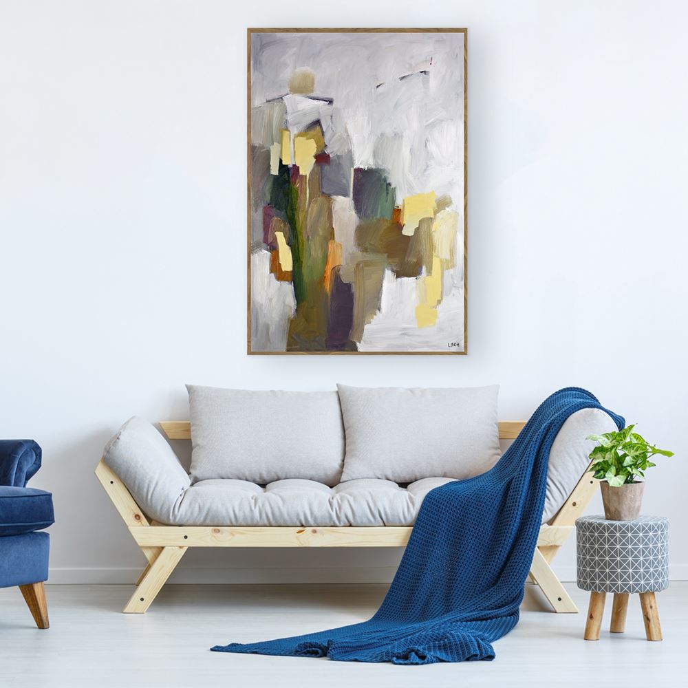 Scatter Box Humphrey 2 Framed Hand Painted Print Canvas Wall Art