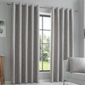 Curtina Lowe Textured Stripes Eyelet Lined Curtains