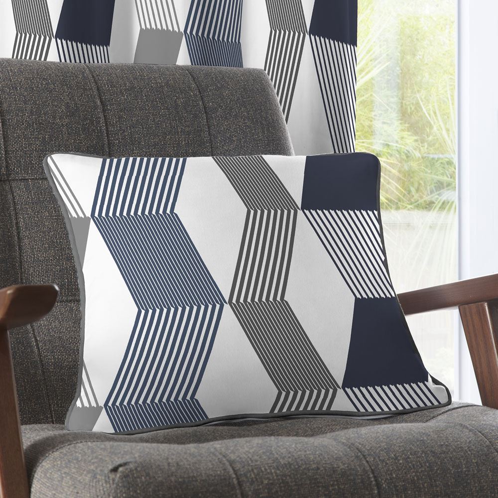 Fusion Magna Geometric Chevron 100% Cotton Cushion Cover