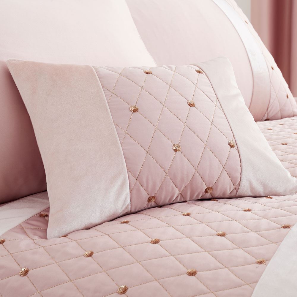 Catherine Lansfield Sequin Cluster Embellished Filled Cushion, 30 x 40 Cm