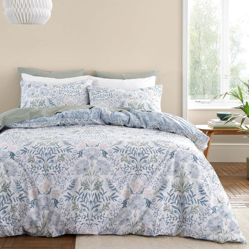 Bianca Hedgerow Hopper Floral 100% Cotton 200 Thread Count Reversible Duvet Cover Set
