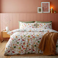 Catherine Lansfield Autumn Pumpkins Easy Care Reversible Duvet Cover Set
