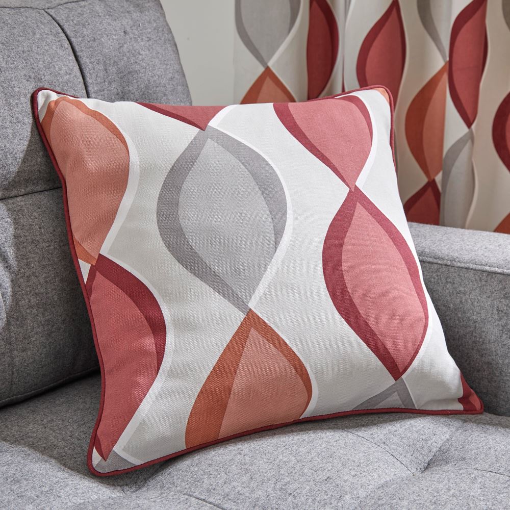 Fusion Lennox 100% Cotton Piped Cushion Cover, 43 x 43 Cm