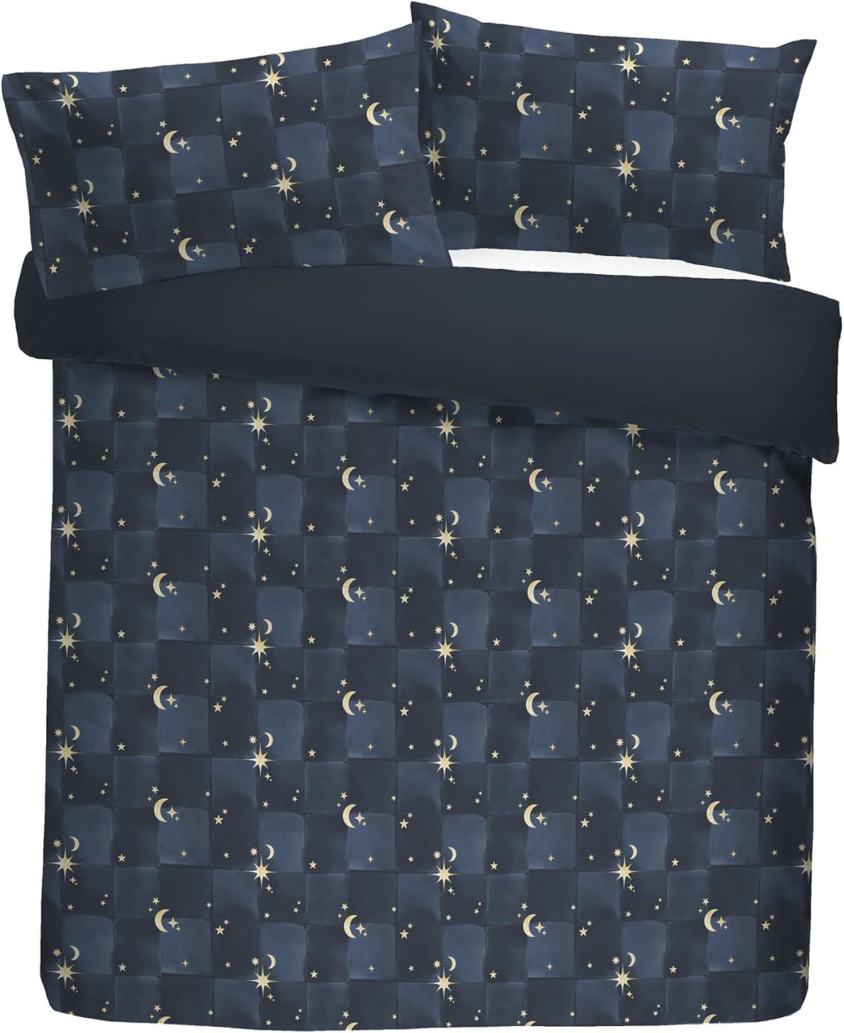 Fusion Snug Cosmic Star Sherpa Fleece Reverse Duvet Cover Set
