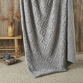 Fusion Snug Romo Tufted Teddy Fleece Sherpa Throw