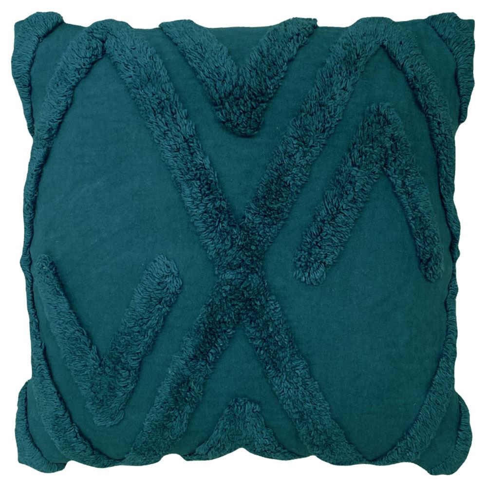 Furn Kamjo Geometric Tufted 100% Cotton Cushion Cover