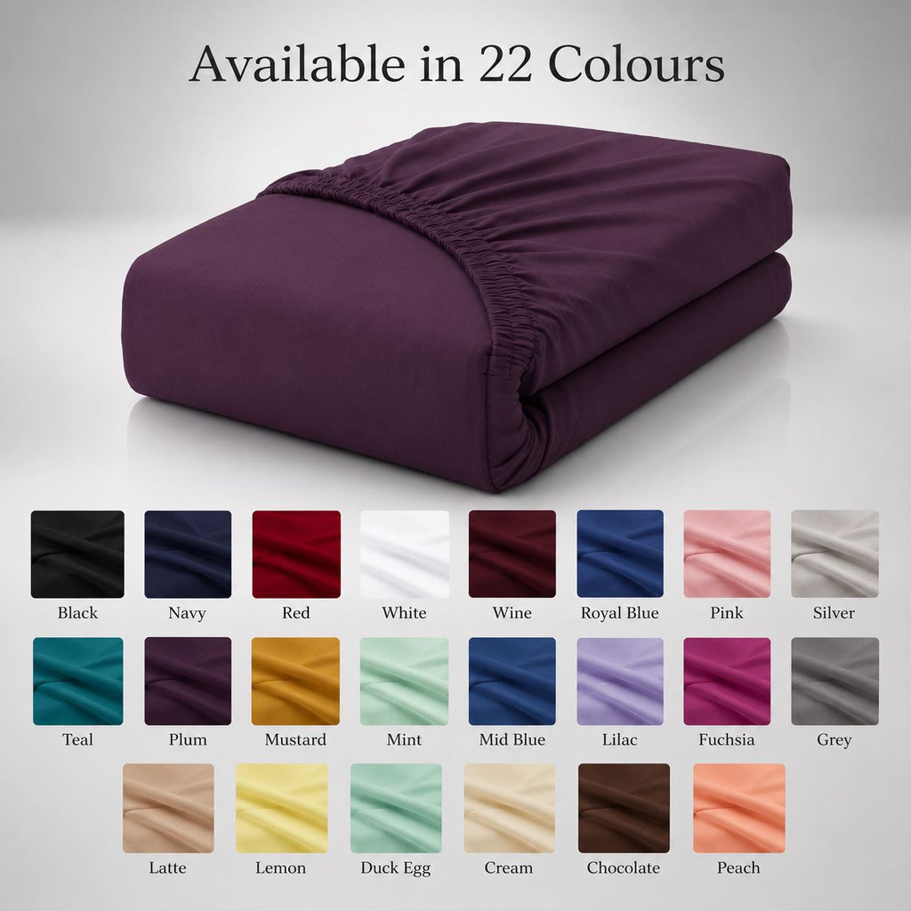 Night Zone Easy-care extra deep fitted sheets