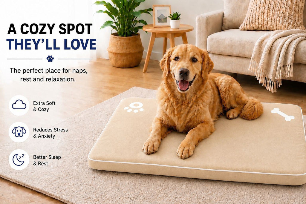 Night Zone Super Soft Bone & Paw Pet Bed Mat