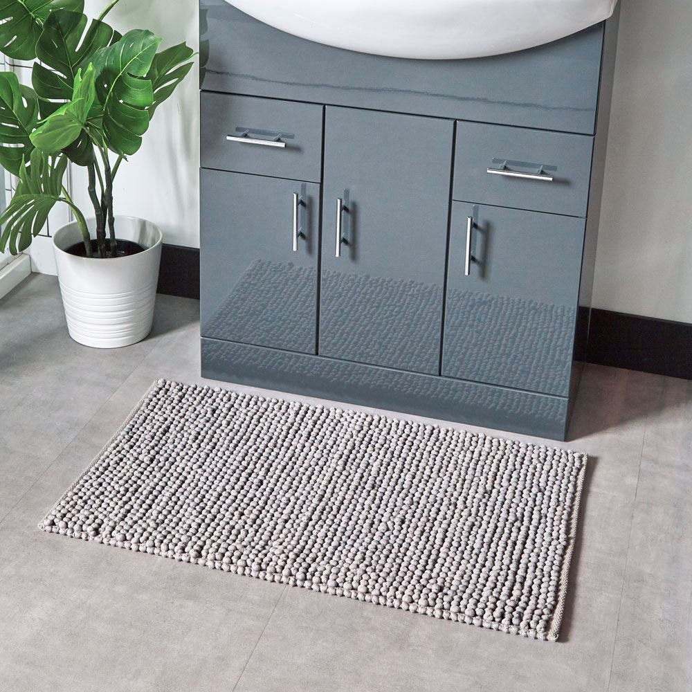 Furn Bobble Woven Textured Bath Mat