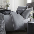 Laurence Llewelyn Bowen Savoy Stripe Embroidered Monogram Duvet Cover Set