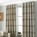 Paoletti Aviemore Heritage Tartan Check Woven Eyelet Curtains