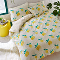 Sassy B Lemon Zest Print Reversible Duvet Cover Set