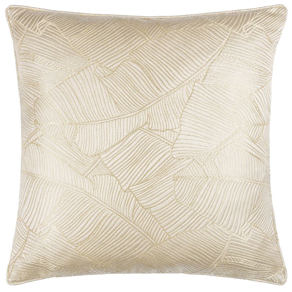 Wylder Seymour Golden Thread Embroidered Piped Edge Cushion Cover