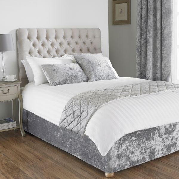 Paoletti Verona Crushed Velvet Divan Bed Base Wrap