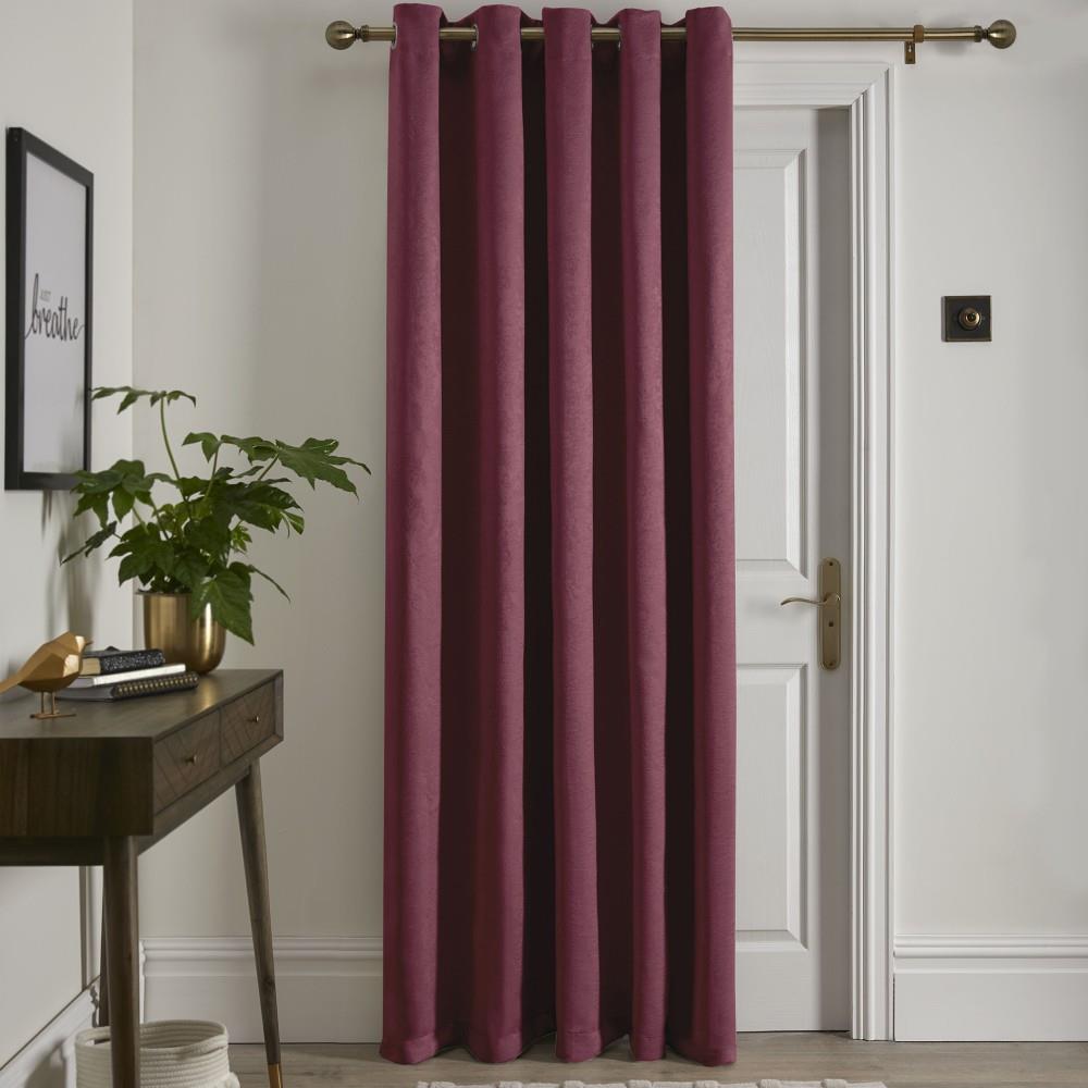 Fusion Strata Woven Thermal Eyelet Door Curtain