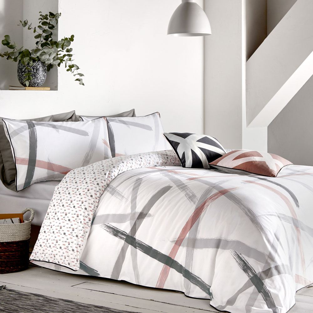 Appletree Leda Reversible 100% Cotton Duvet Cover Set