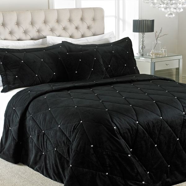 Riva Paoletti New Diamante Quilted Bedspread, 220 x 240 Cm