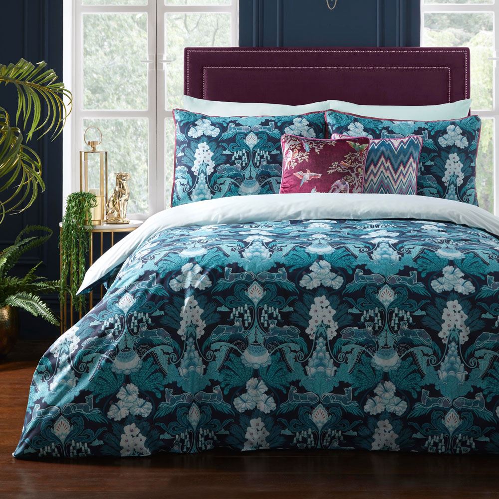Laurence Llewelyn Bowen Suburban Jungle 200 Thread Count 100% Cotton Duvet Cover Set