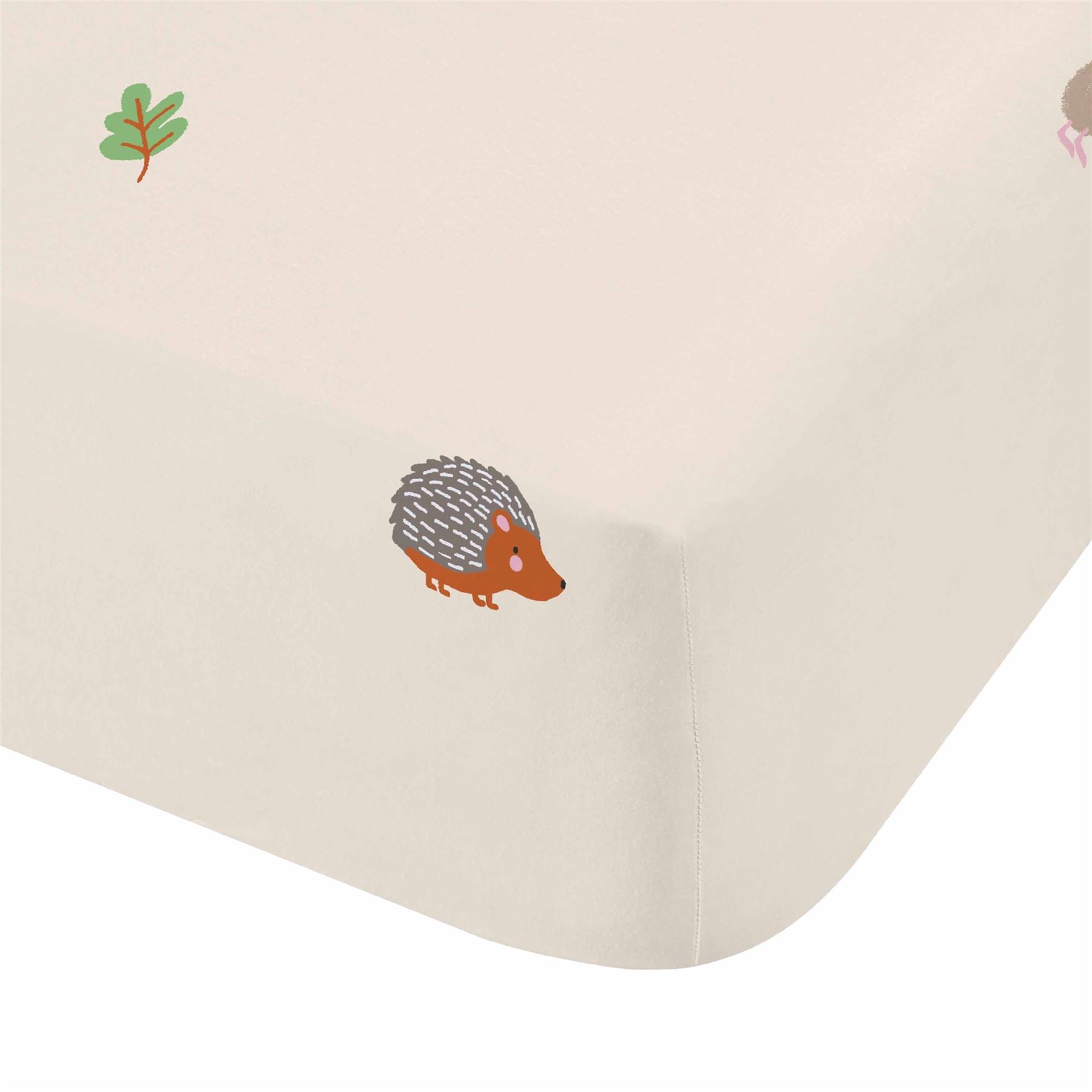 Catherine Lansfield Fox and Woodland Friends Easy Care Fitted Sheet