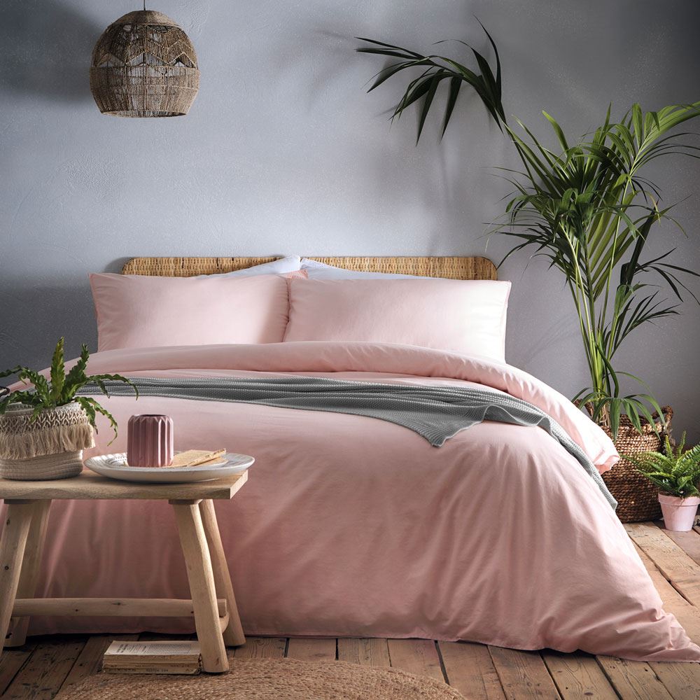 Appletree Cassia 180 Thread Count 100% Cotton Percale Duvet Cover Set
