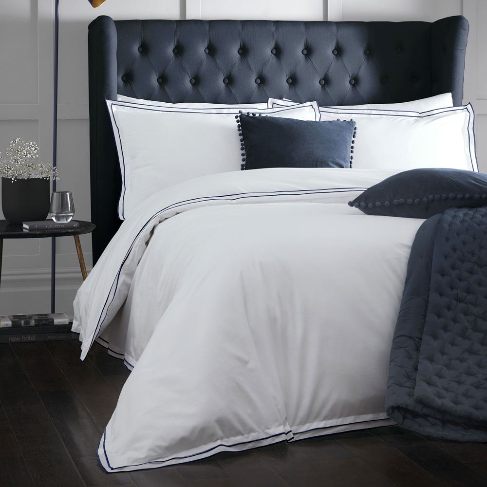 Appletree Alden 180 Thread Count 100% Cotton Percale Duvet Cover Set
