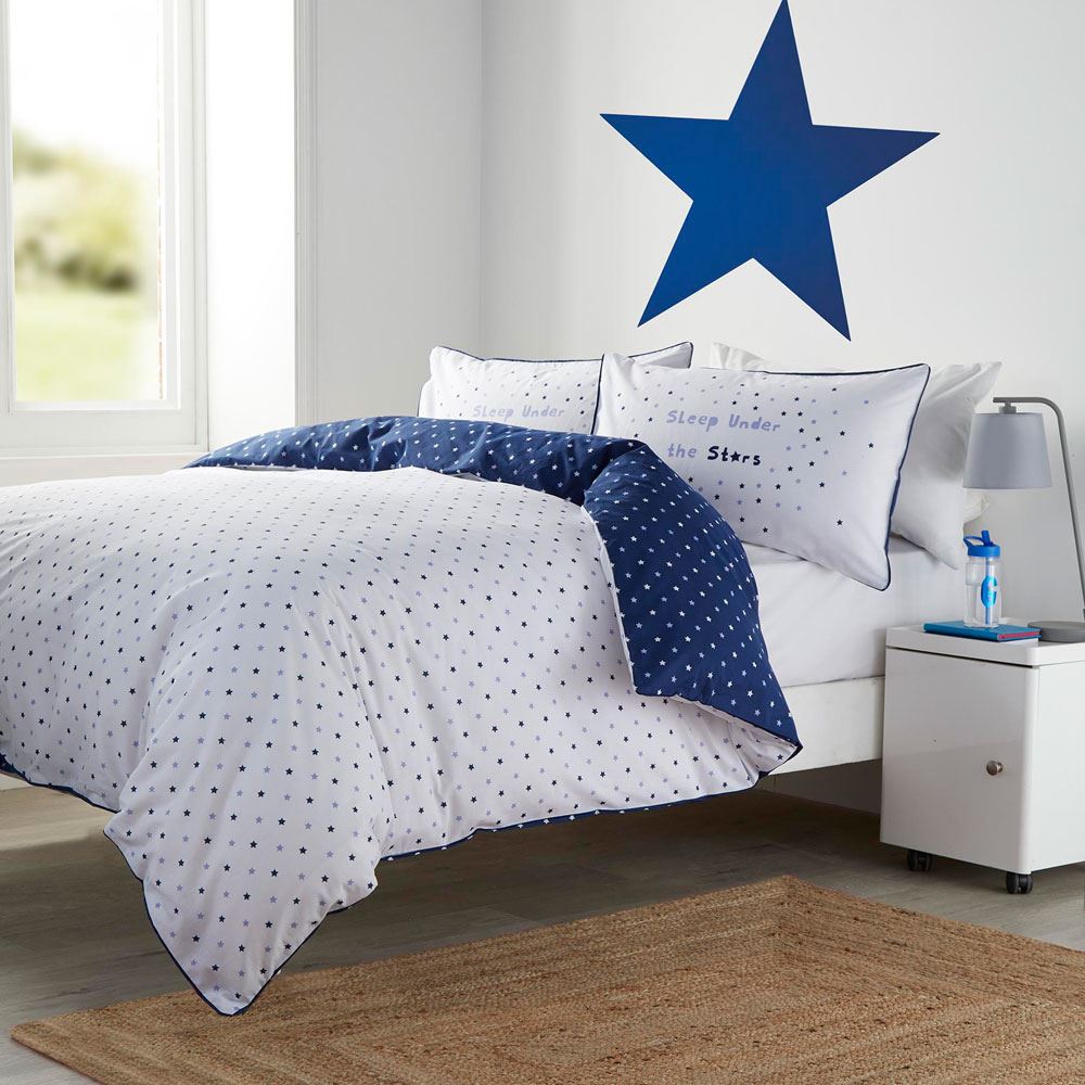Appletree Kids Mini Stars 100% Cotton Reversible Duvet Cover Set