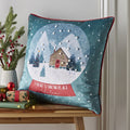 Catherine Lansfield Christmas Snow Place Like Home Soft Touch Cushion Cover