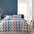 Bianca Dakota Geo 100% Egyptian Cotton Reversible Duvet Cover Set