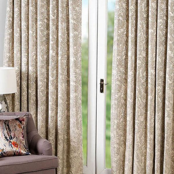 Scatter Box Marine Woven Jacquard Lined Eyelet Curtains