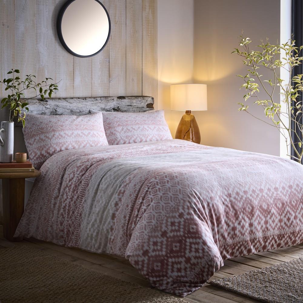 Appletree Hygge Bergen Geometric 100% Brushed Cotton Duvet Cover Set
