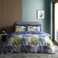 Catherine Lansfield Layered Geo Print Easy Care Reversible Duvet Cover Set
