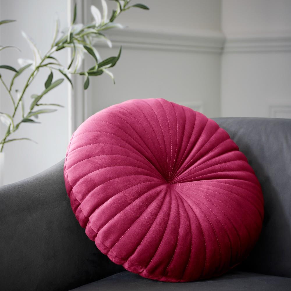 Catherine Lansfield Round Cushion Soft Touch 40x40cm Cushion