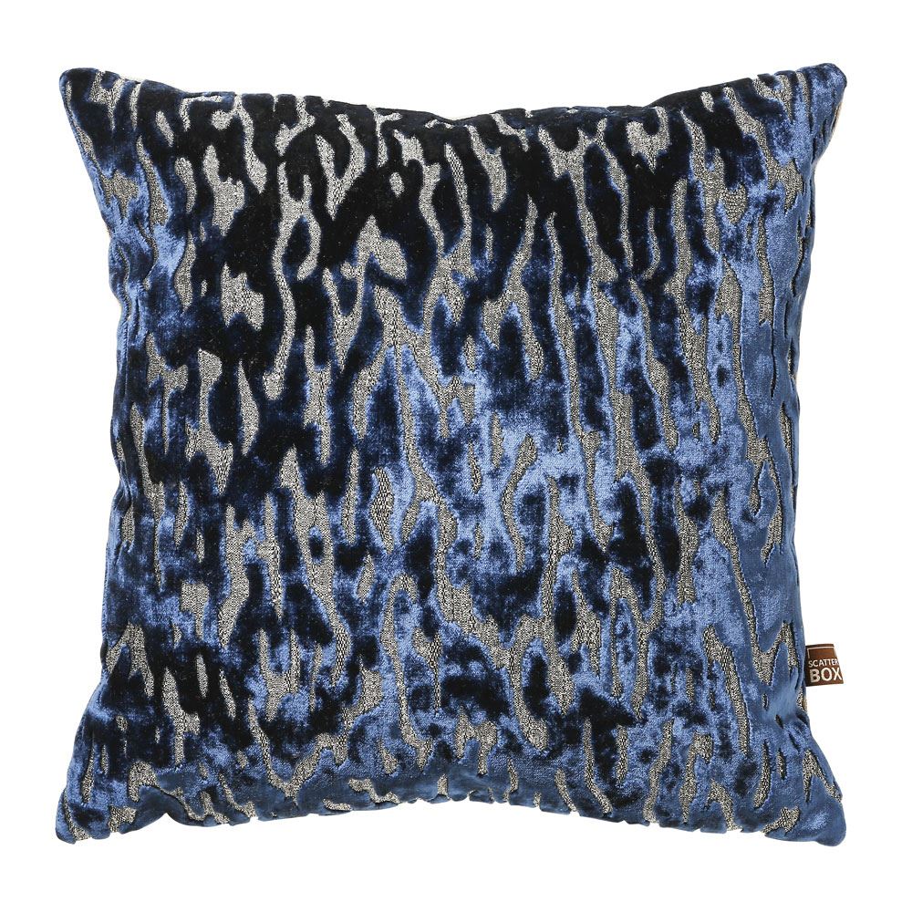 Scatter Box Tigris Cut Velvet Feather Filled Cushion