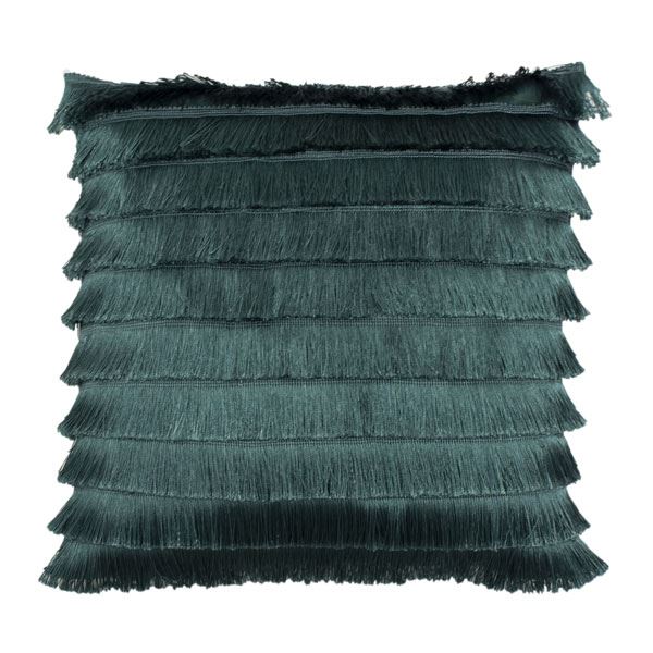 Furn Flicker Tiered Fringed Cushion Cover, 45 x 45 Cm