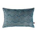 Scatter Box Vesper Geometric Cut Velvet Feather Filled Cushion