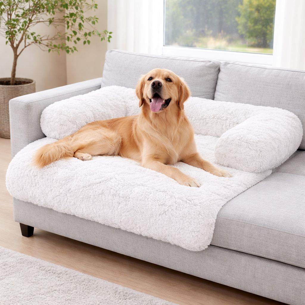 Night Zone Super Soft Plush Square Sofa Pet Bed
